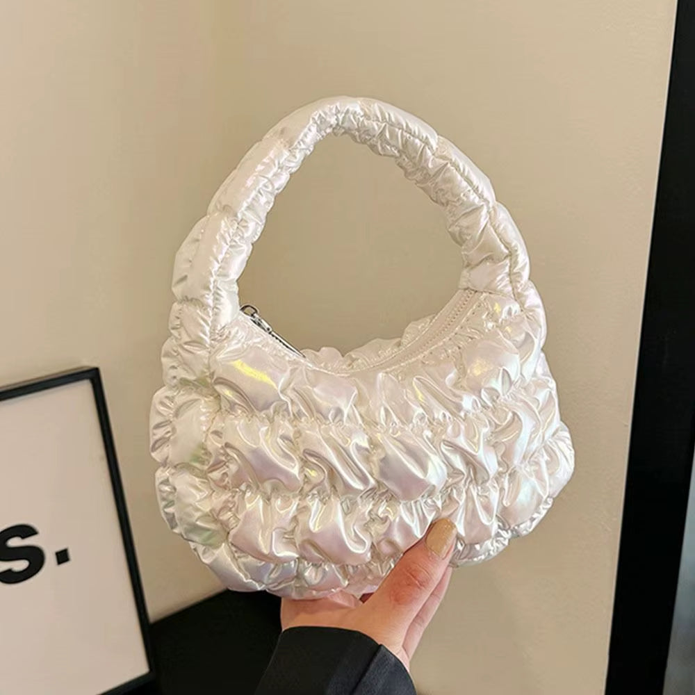 Bubble Bag Pleated Cloud Bag Fashionable Mini Handbag New Versatile Sweet Beauty Handbag