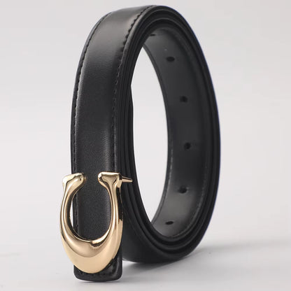 Nouvelle Ceinture Souple À Boucle Lisse De Type C, Polyvalente Pour Le Business Et Le Quotidien, Accessoires De Mode Pour Femmes, Vente En Gros