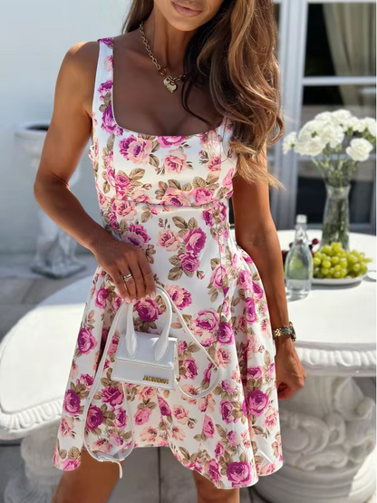 Elodie – Bloemen Mini Jurk
