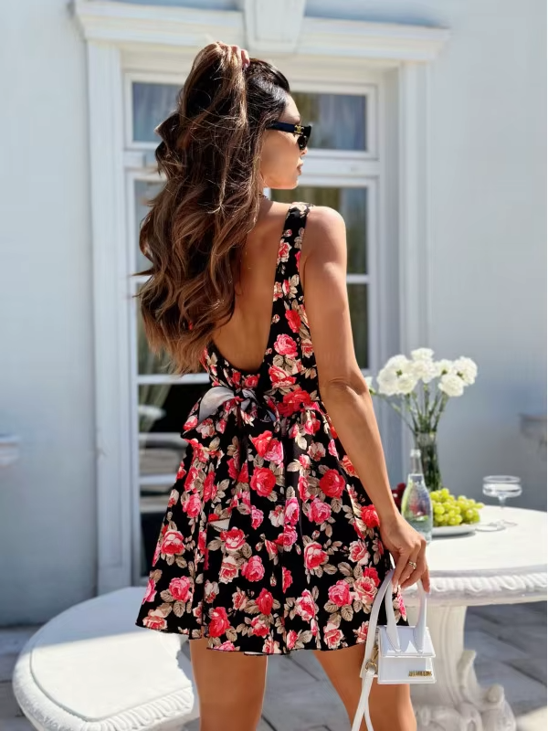 Elodie – Bloemen Mini Jurk