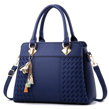Gusure Luxury Handbag Women Crossbody Bag with Tassel Hanging Large Capacity Female Shoulder Bags Embroidery Tote Sac a Main